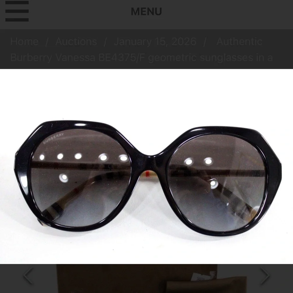 Authentic Burberry Vanessa BE4375/F geometric sunglasses